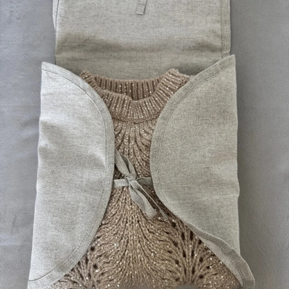 Brunello Cucinelli Cashmere Sequined Cropped Sweater XS - Picture 9 of 13